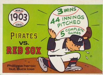 1970 Fleer World Series 001       1903 Red Sox/Pirates